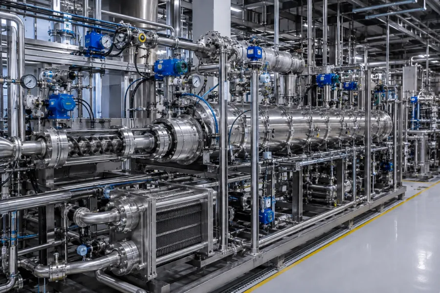 Static mixers and process intensification equipment used in continuous polymerization processes