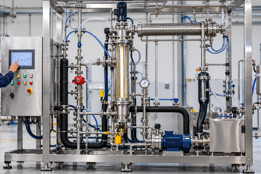 Heat transfer resistance during crystal layer growth in melt crystallization scale-up