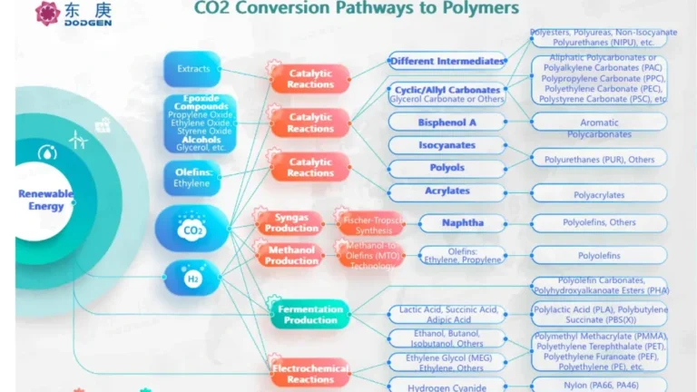 Overview in One Diagram | Technology Pathways for CO2 Conversion to High-Value Polymers