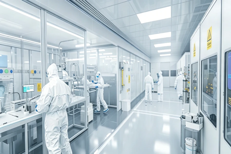 silane fire detection in semiconductor cleanroom gas cabinet system
