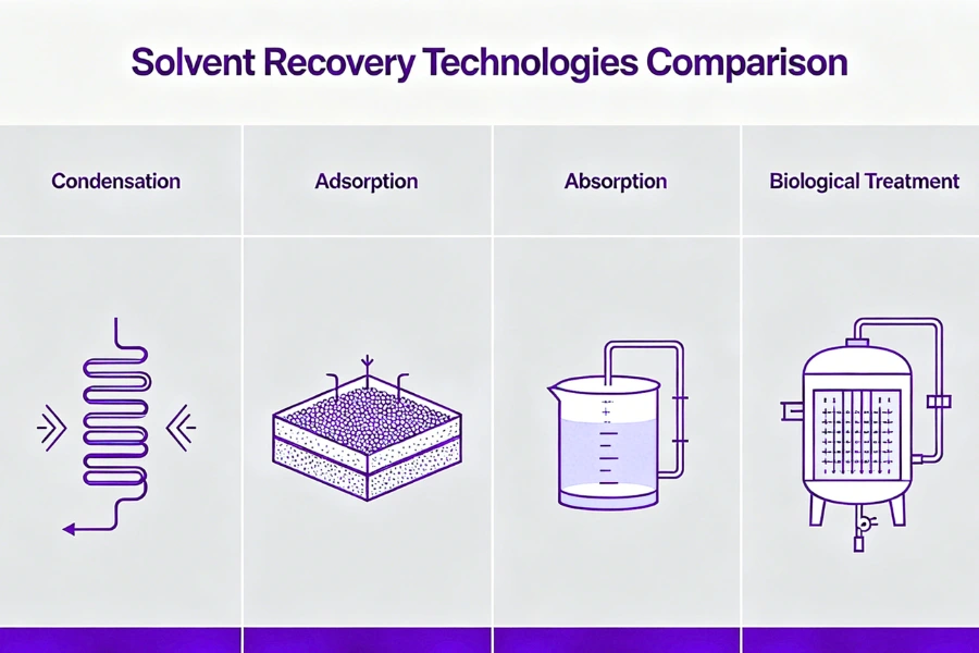 comparison of CS2 recovery technologies including adsorption and condensation systems