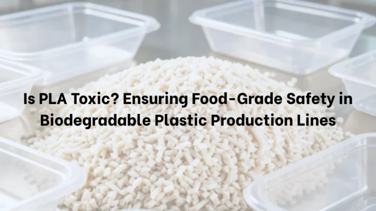 Is PLA Toxic? Ensuring Food-Grade Safety in Biodegradable Plastic Production Lines