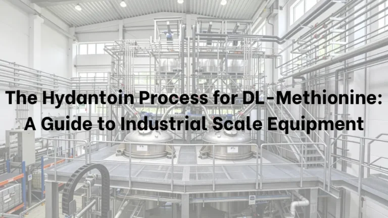 The Hydantoin Process for DL-Methionine: A Guide to Industrial Scale Equipment