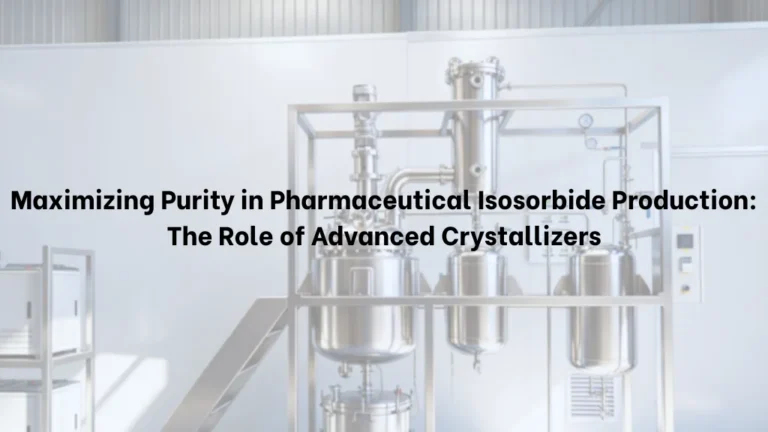 Maximizing Purity in Pharmaceutical Isosorbide Production: The Role of Advanced Crystallizers