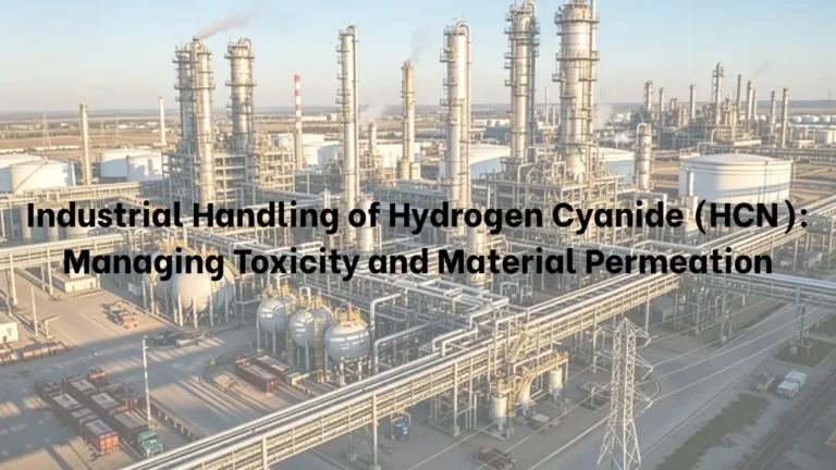 Industrial Handling of Hydrogen Cyanide (HCN): Managing Toxicity and Material Permeation