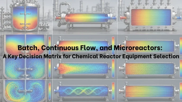 Batch, Continuous Flow, and Microreactors: A Key Decision Matrix for Chemical Reactor Equipment Selection