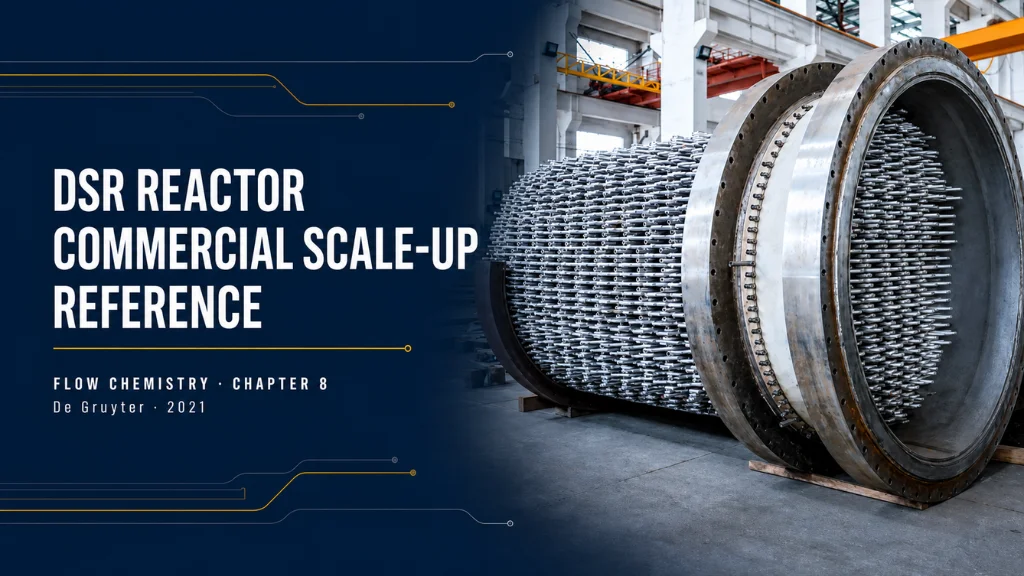 DODGEN’s DSR Reactor Featured as Commercial Scale-up Reference in De Gruyter Flow Chemistry Textbook