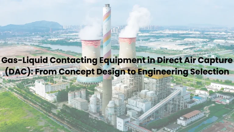 Gas-Liquid Contacting Equipment in Direct Air Capture (DAC): From Concept Design to Engineering Selection