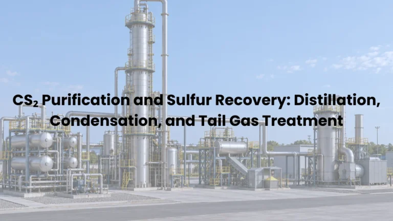 CS₂ Purification and Sulfur Recovery: Distillation, Condensation, and Tail Gas Treatment