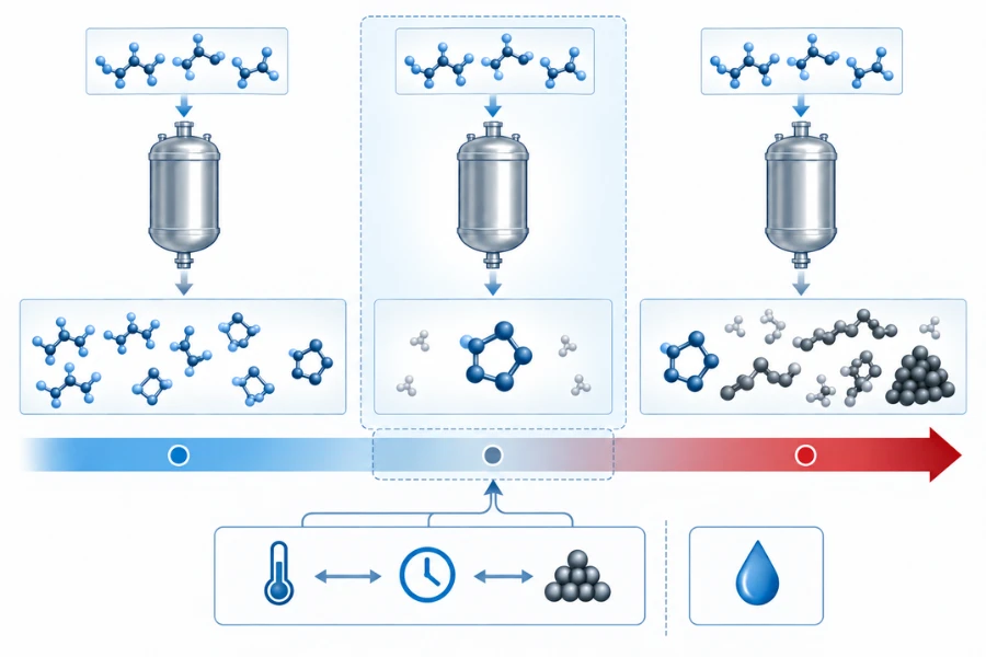 Reaction severity window for selective sorbitol-to-isosorbide conversion