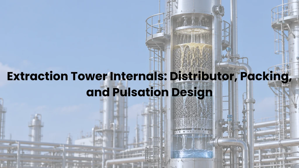 Extraction Tower Internals: Distributor, Packing, and Pulsation Design