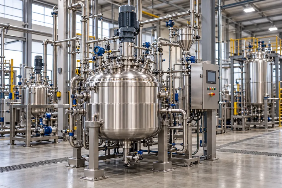 Glycolide ring-opening polymerization reactor for high-molecular-weight PGA production
